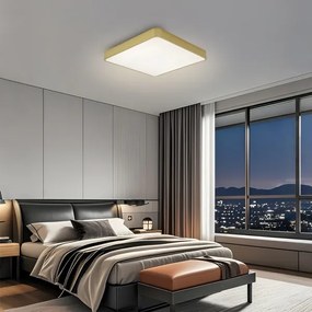 Brilagi - Plafonieră LED POOL, 36 W, 230 V, 3000/4500/6000 K, 40 x 40 cm, auriu