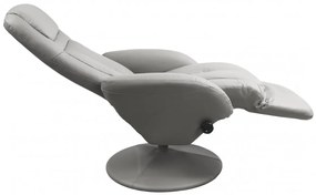 Fotoliu recliner tapitat Optima gri - H 84-101 cm
