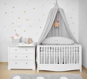 Set de cuvertura si perna din in pentru patut cu umplutura STONE GRAY, marime S