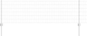 vidaXL Gard cu Stâlp Argintiu 0,6 x 50 m Oțel