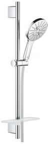 Set para de dus 130, 3 jeturi, bara si furtun de 60 cm, crom