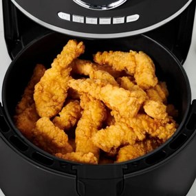 Air Fryer Tefal Easy Fry Ultra EY1118, 1200W, 4.2 l, 8 programe, Timer, 6 trepte, Până la 200C, Negru
