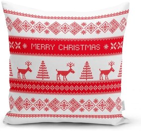 Set 4 fețe de pernă și un napron de masă cu model de Crăciun Minimalist Cushion Covers Joy