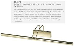 Aplica LED tablou directionabila Picture Lights alama lucios 8343PB SRT