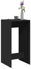 854419 vidaXL Masă bar, negru, 51x50x103,5 cm, lemn prelucrat