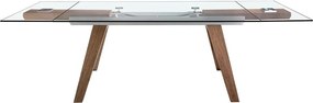 Masa extensibila deosebita design LUX Glass 180-270cm