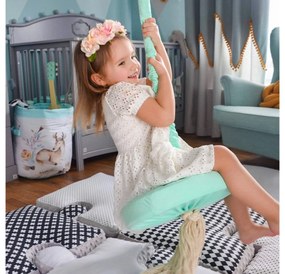 Leagan din lemn si spuma pentru copii RingSwing by BabySteps, Catifea Velvet Mint