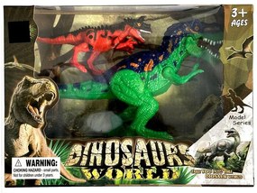 Dinozaur figurină din plastic set de 2 bucăți în cutie