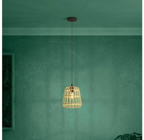 Lustră pe cablu Eglo 390152 MONTEZUELO 1xE27/40W/230V d. 24 cm maro