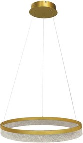Lustră LED suspendată pe cablu GALA, LED/25W/230V, Ø 50 cm, finisaj auriu