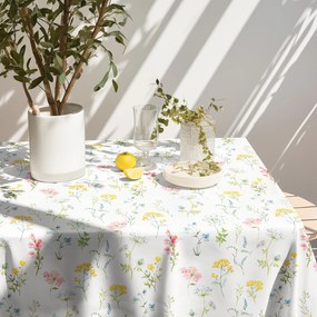 Goldea față de masă 100% bumbac deluxe - primăvară înflorită 80 x 80 cm