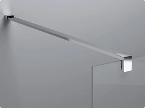 Paravan dus sticla walk-in 140x200 cm cu cadru metalic crom RONAL PUR 1400x2000 mm