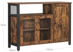 Dulap FIRA maro/negru