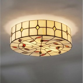 BRILAGI - Tiffany lampă de tavan cu vitralii FOLIA 2xE27/60W/230V Ø 40 cm