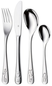 Set 4 tacâmuri din oțel inoxidabil pentru copii WMF Safari