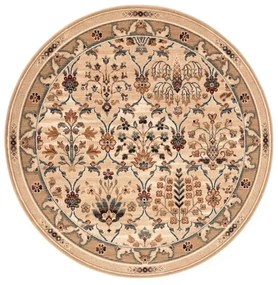 Covor lana rotund Amara light beige Selectează mărime: 133 X 133