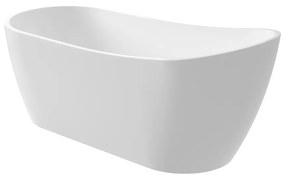 Cada baie freestanding 170 x 75 cm, ovala cu preaplin, Diva Foglia 1700x750 mm