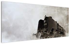 Tablou - Tren în ceață (120x50 cm)