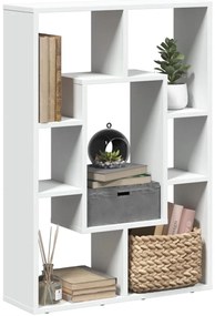 vidaXL Bibliotecă, alb, 63x20x90 cm, lemn prelucrat