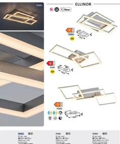Plafoniera LED cu telecomanda Ellinor 55x45cm