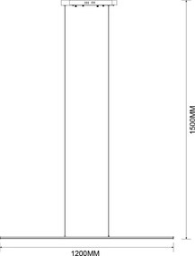 Zuma Line MS903-GD - Lustră LED suspendată pe cablu ESERO LED/20W/230V, auriu