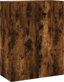 vidaXL Dulap montat pe perete, stejar fumuriu, 69,5x34x90 cm