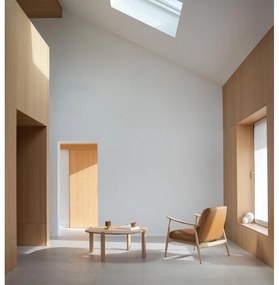 Măsuță de cafea în culoare naturală rotundă din lemn de stejar ø 100 cm Kulin – Gazzda