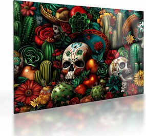 Tablou pe sticlă - Concept mexican (70x50 cm)