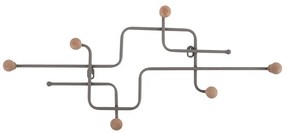 Cuier de perete gri din metal 60,5 cm Metro – PT LIVING