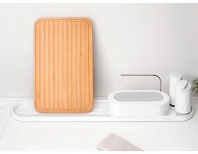 Organizator chiuveta Brabantia SinkStyle 1008497, 4 piese, Finisaj mineral, Rezistent la coroziune, Alb