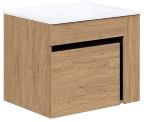 Dulap sub lavoar Stokes 60 cm, stejar auriu