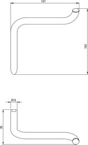 Silia Suport pentru hârtie igienică finisaj negru ADI_N211