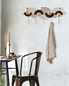 Cuier de perete Mauro Ferretti Art, auriu - negru