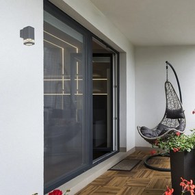 Aplica de exterior stil modern ambiental IP44 Sintra gri I
