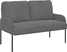 vidaXL Canapele cu pernă 110cm Gri închis placaj