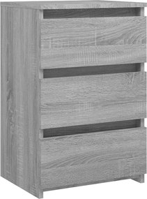 vidaXL Noptieră, gri sonoma, 40x35x62,5 cm, lemn compozit