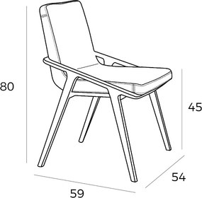 Scaun elegant design italian Annita AC-CH1483