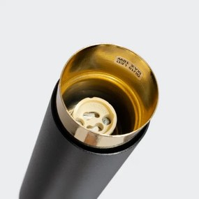 Spot Sollux SL.1410 NERO 1xGU10/10W/230V 12,5 cm negru/auriu