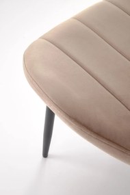 Scaun K538 velvet bej H85 cm