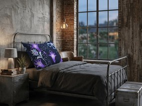 Husa de perna din microfibra VIOLET BUTTERFLY 70x90 cm, albastru inchis