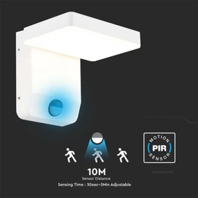 LED Aplica de perete exterior cu senzor LED/17W/230V 3000K albă