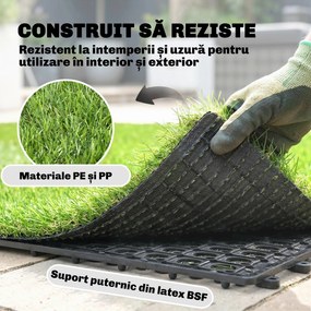 Outsunny gazon sintetic plăci modulare | Aosom Romania