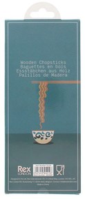 Set de bețe chinezești în culoare naturală din lemn 5 buc. Japanese Heritage – Rex London