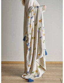 Pătură pentru copii crem 130x160 cm Plane – Bloomingville Mini