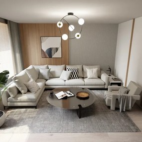 Lustră pe tijă STARDOM 5xE14/10W/230V negru/alb