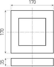 Plafonieră LED FENIX LED/12W/230V 2800K 17 cm