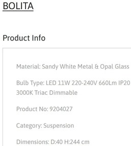 Pendul LED design circular BOLITA diametru-40cm, NVL-9204027