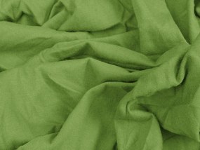 Cearsaf Jersey cu lycra verde 90 x 200 cm