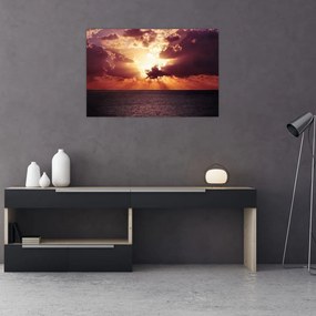 Tablou cu soarele după nori (90x60 cm)