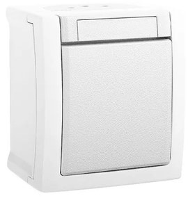 Intrerupator simplu IP54 Pacific Panasonic, PT, alb